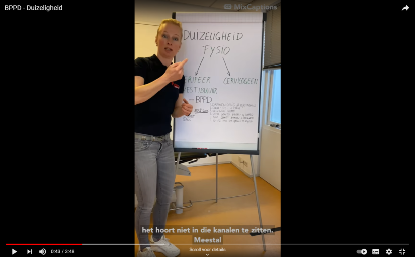 Vlog: Fysiotherapie bij duizeligheid deel 1